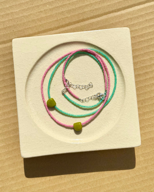 Easy Necklace ~ Chartreuse