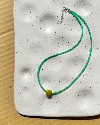 Easy Necklace ~ Chartreuse
