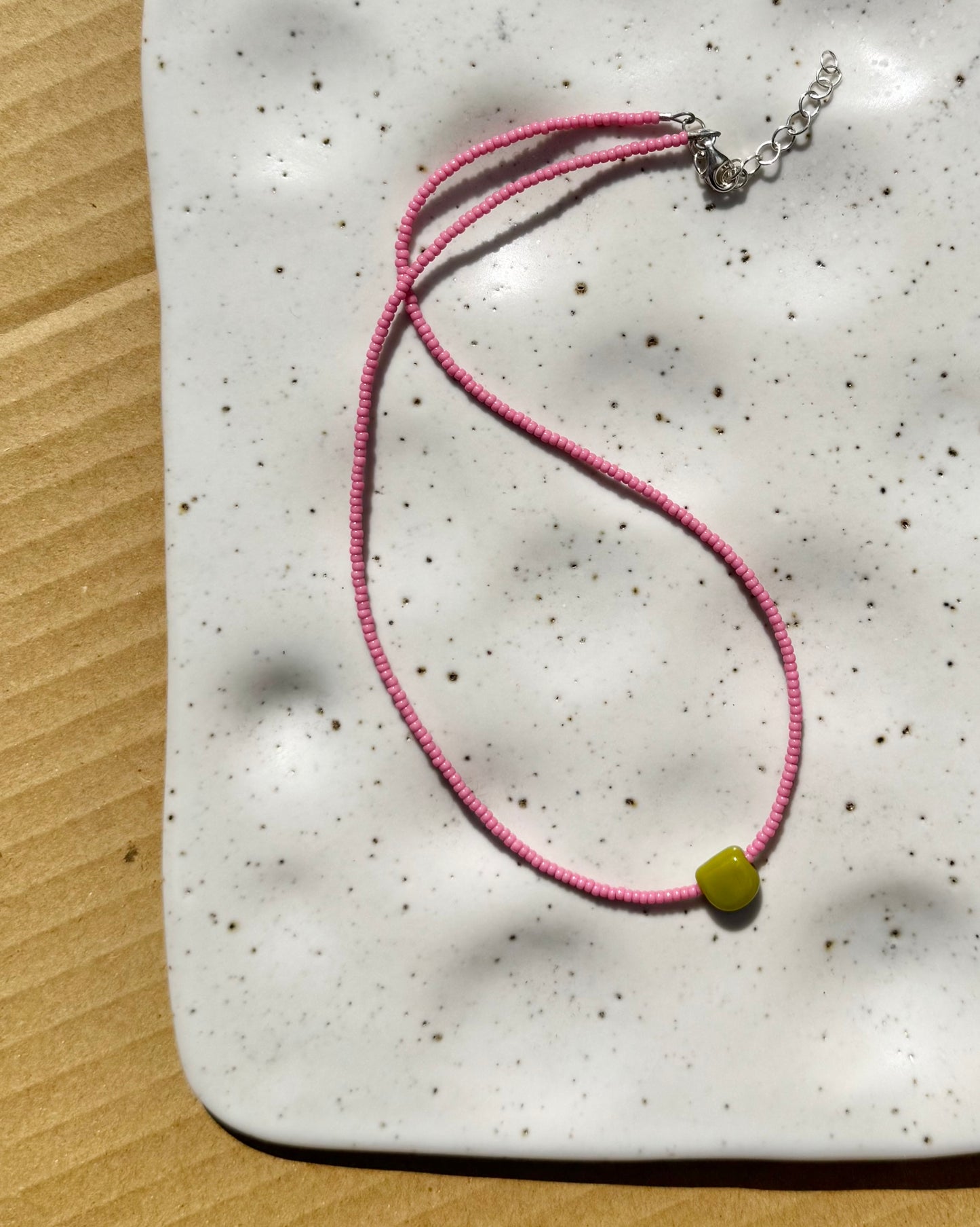 Easy Necklace ~ Chartreuse
